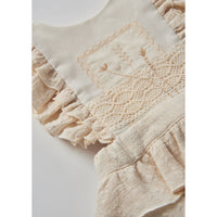 Popelin Off White Ruffle Romper