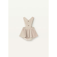 Popelin Beige Velvet Romper