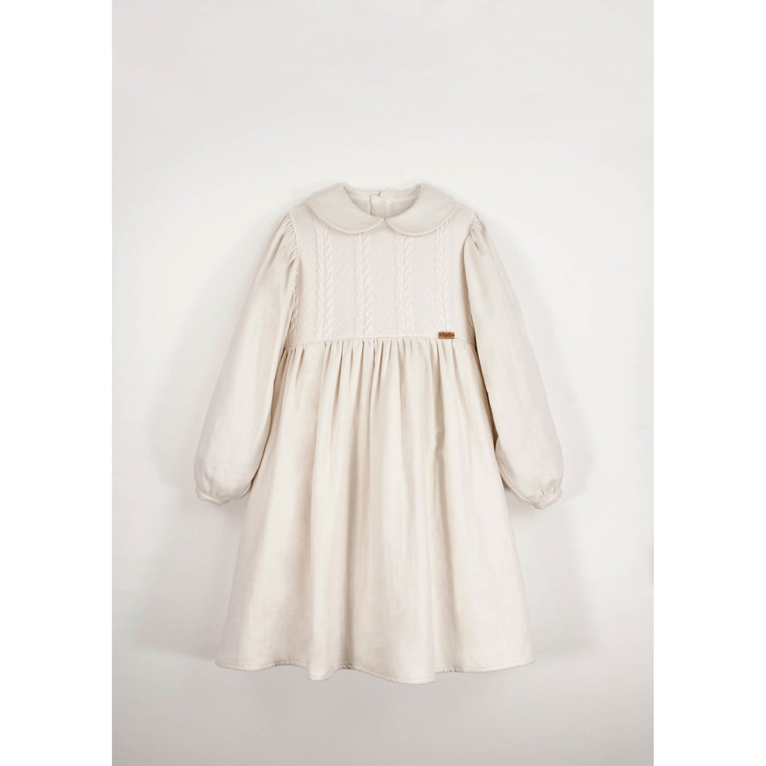 Popelin Off White Two Tone Dress