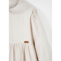 Popelin Off White Two Tone Dress
