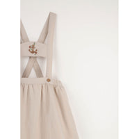 Popelin Sand Anchor Strap Dungaree Skirt