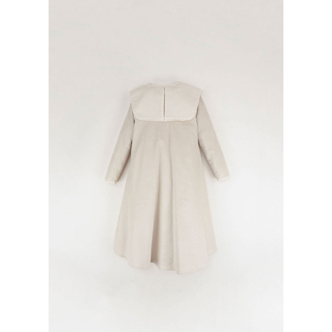 Popelin Off White Embroidered Cape Dress