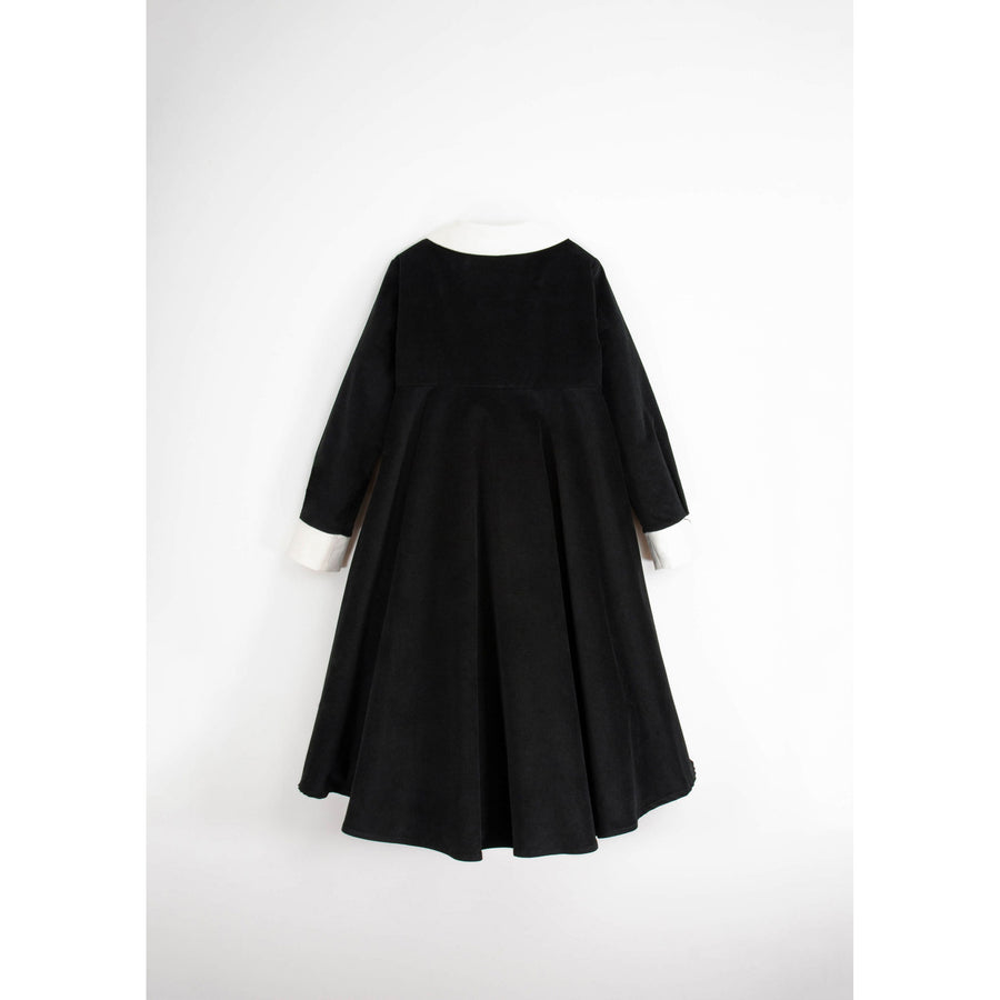 Popelin Black Velvet Dress