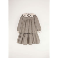 Popelin Black Gingham Dress