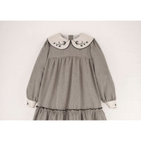 Popelin Black Gingham Dress