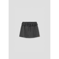 Popelin Black Gingham Frill Skirt