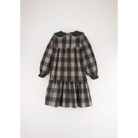 Popelin Taupe Check  Dress