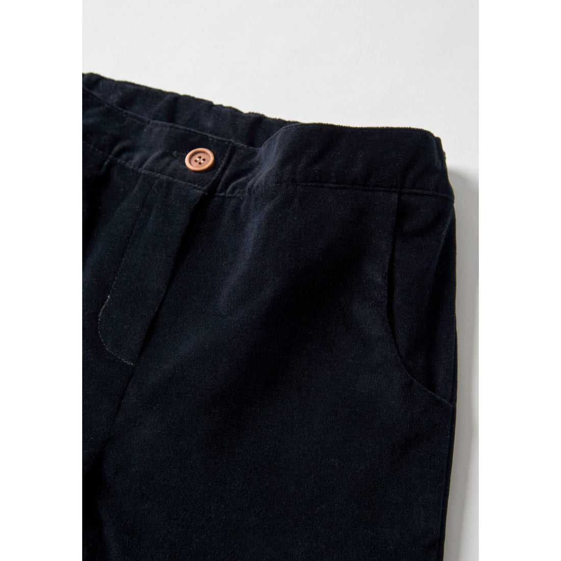 Popelin Black Velvet Trousers