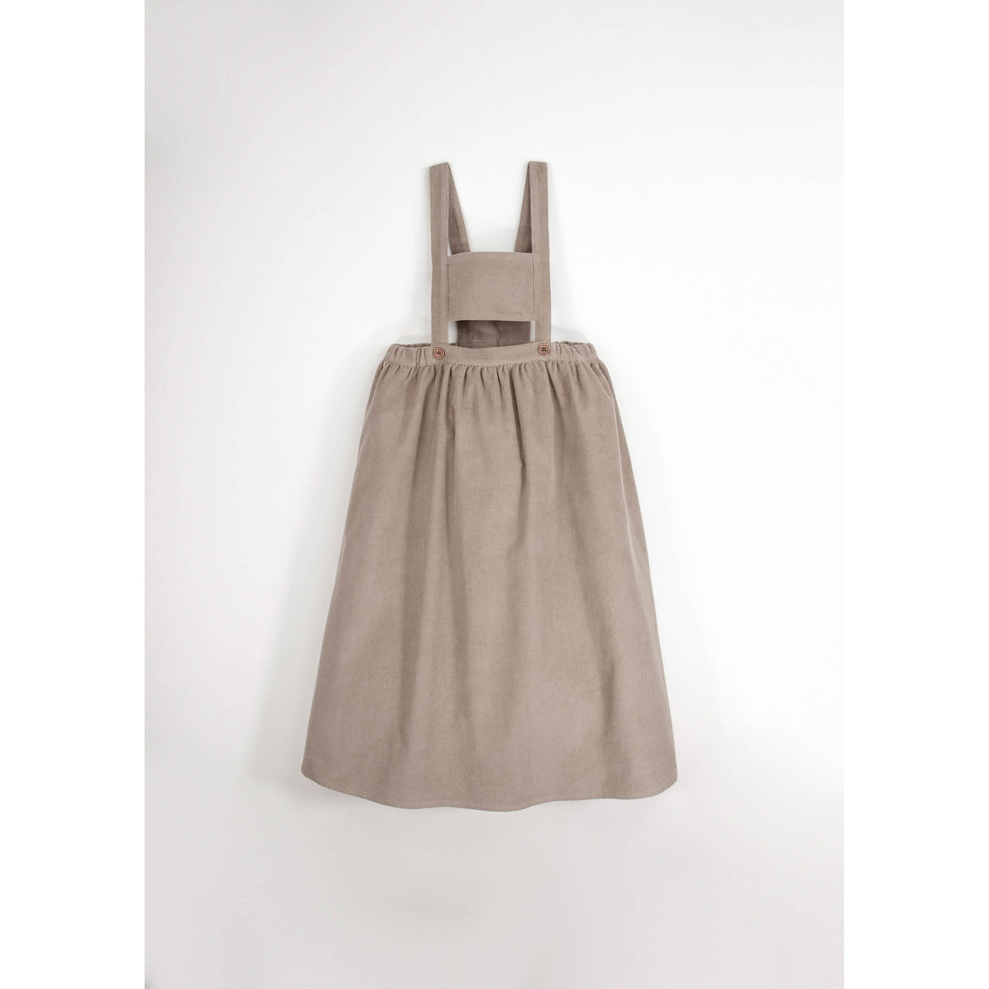 knee length dresses for ladies Popelin Taupe Corduroy Midi Dress – Ladida