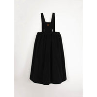 Popelin Black Corduroy Midi Dress