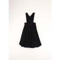 Popelin Black Dungaree Dress