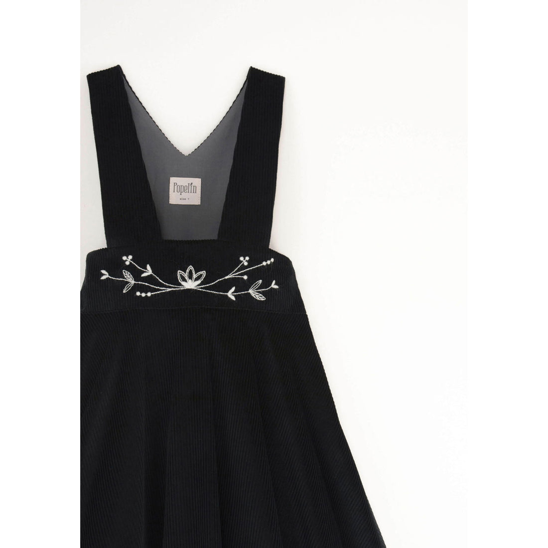 Popelin Black Dungaree Dress