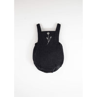 Popelin Dark Grey Wool Romper