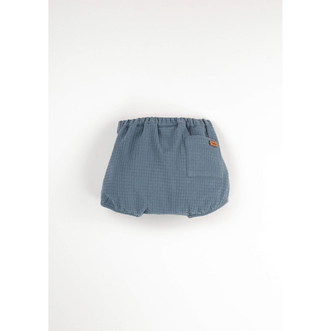Popelin Blue Textured Culotte
