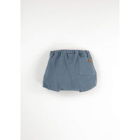 Popelin Blue Textured Culotte