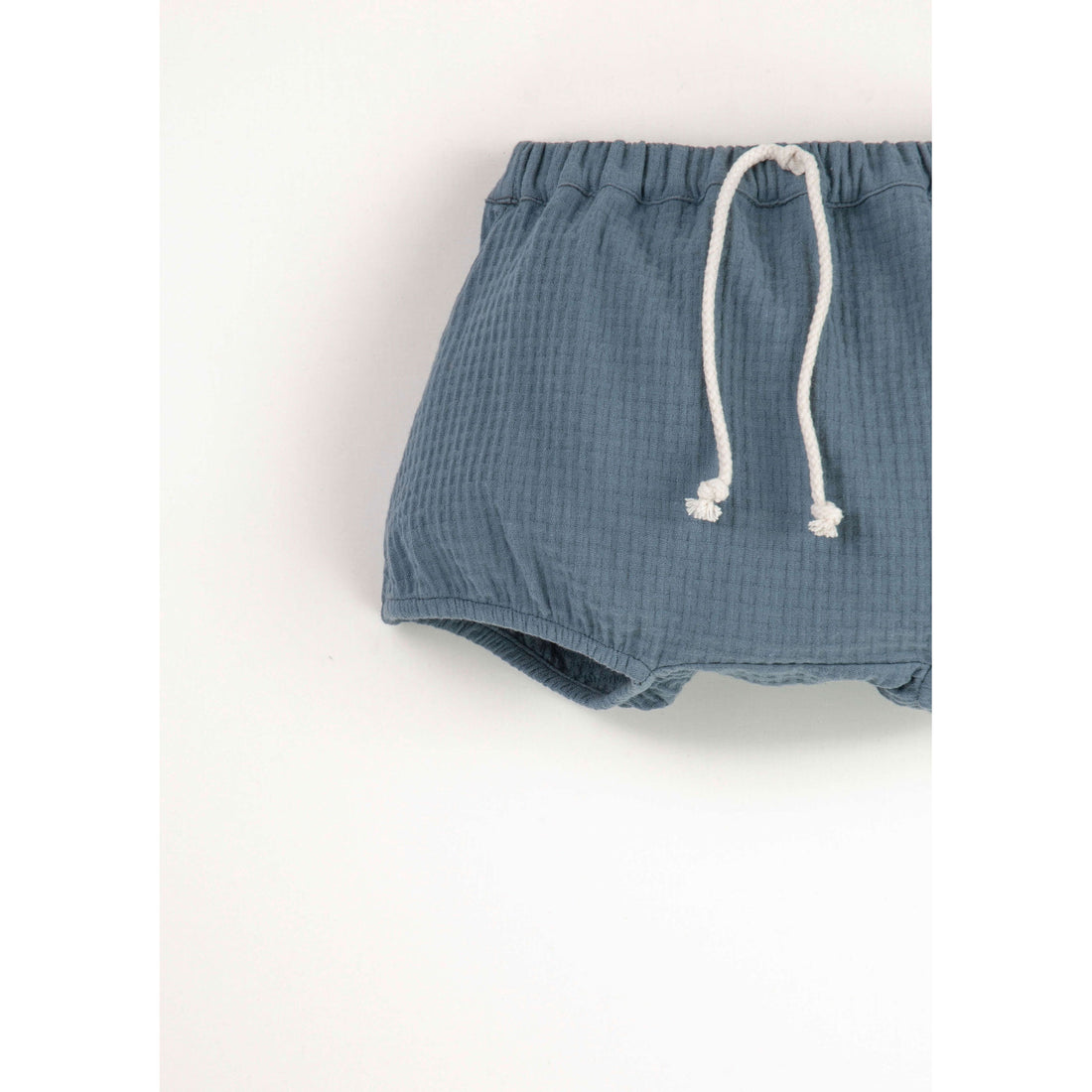 Popelin Blue Textured Culotte
