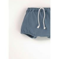 Popelin Blue Textured Culotte