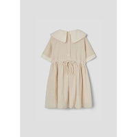 Popelin Off White Embroidered Short Dress