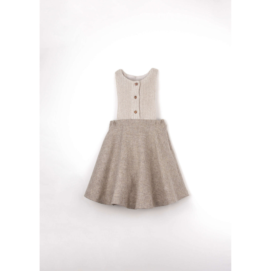 Popelin Stone Bib Short Dress