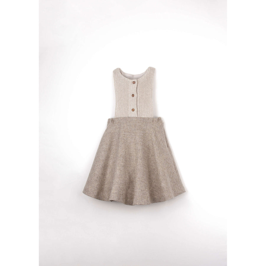 popelin stone dress with knitted bib Short tiktok upload-20230424