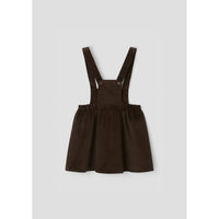 Popelin Brown Embroidered Corduroy Dress