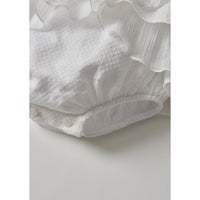 Popelin White Crossover Romper