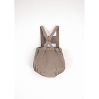 Popelin Taupe Corduroy Romper