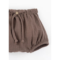 Popelin Brown Basic Culotte