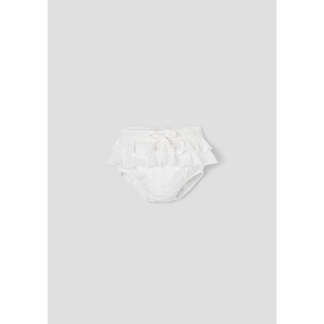 Popelin White Double Frill Culotte