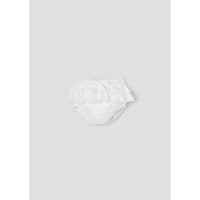 Popelin White Double Frill Culotte