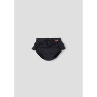 Popelin Black Double Frill Culotte