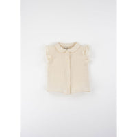 Popelin Off White Baby Collar Blouse