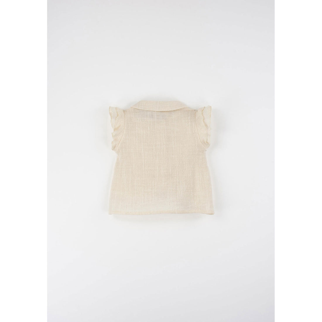 Popelin Off White Baby Collar Blouse