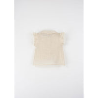 Popelin Off White Baby Collar Blouse