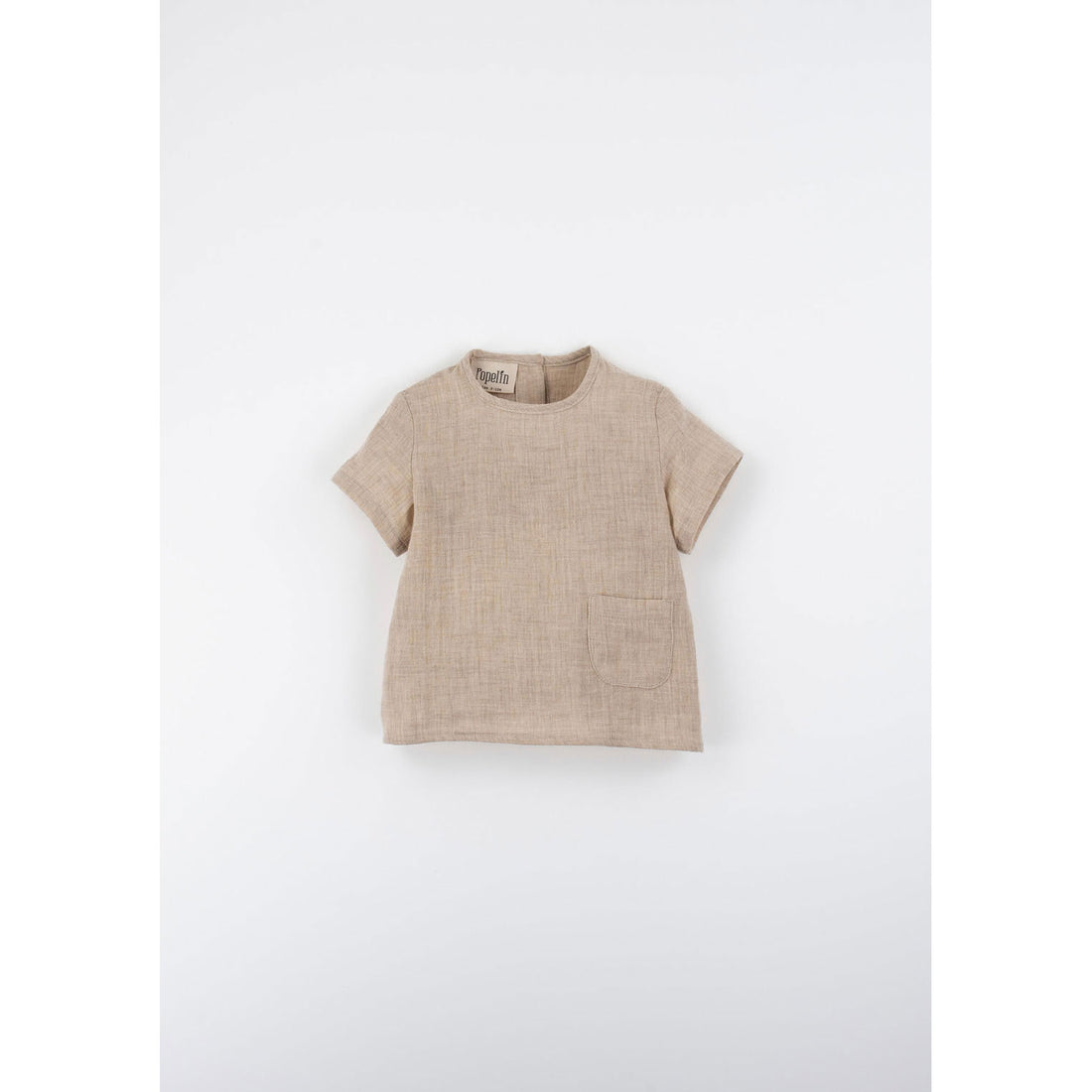 Popelin Sand Organic Pocket Shirt
