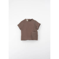 Popelin Brown Organic Pocket Shirt