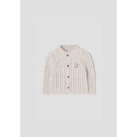 Popelin Off White Knitted Cardigan