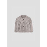 Popelin Sand Knitted Cardigan