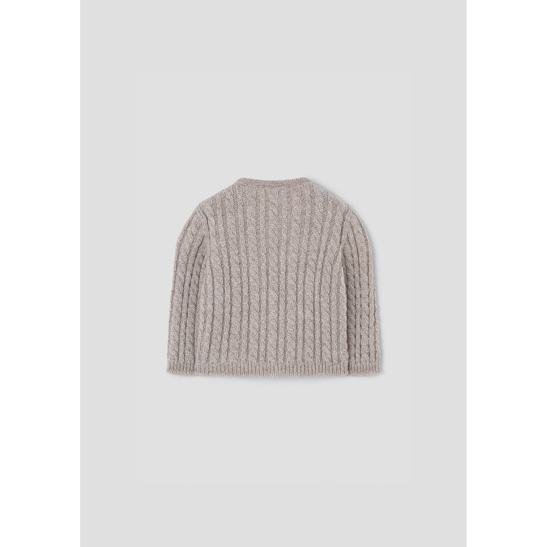 Popelin Sand Knitted Cardigan