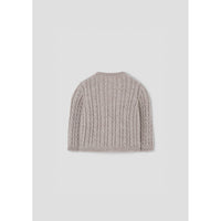 Popelin Sand Knitted Cardigan