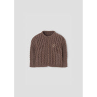 Popelin Brown Knitted Cardigan