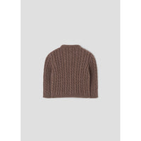 Popelin Brown Knitted Cardigan