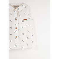 Popelin Embroidered Anchor Sleeveless Shirt