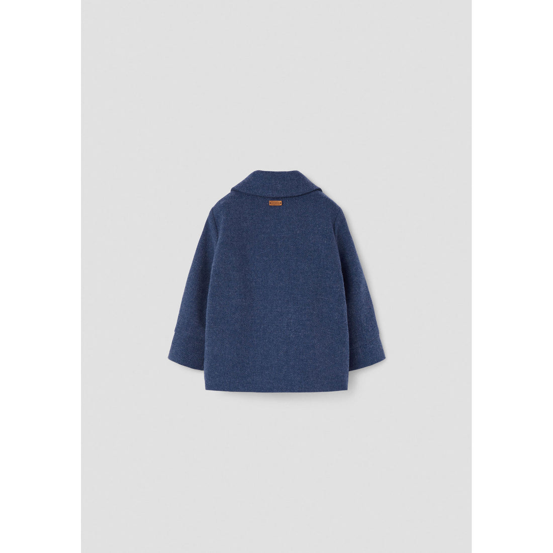 Popelin Blue Woollen Coat