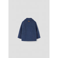 Popelin Blue Woollen Coat