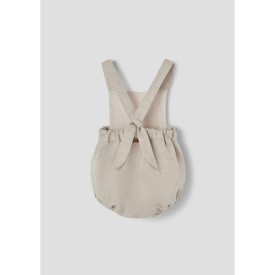 Popelin Sand Linen Dungarees
