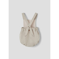 Popelin Sand Linen Dungarees