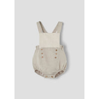Popelin Sand Linen Dungarees