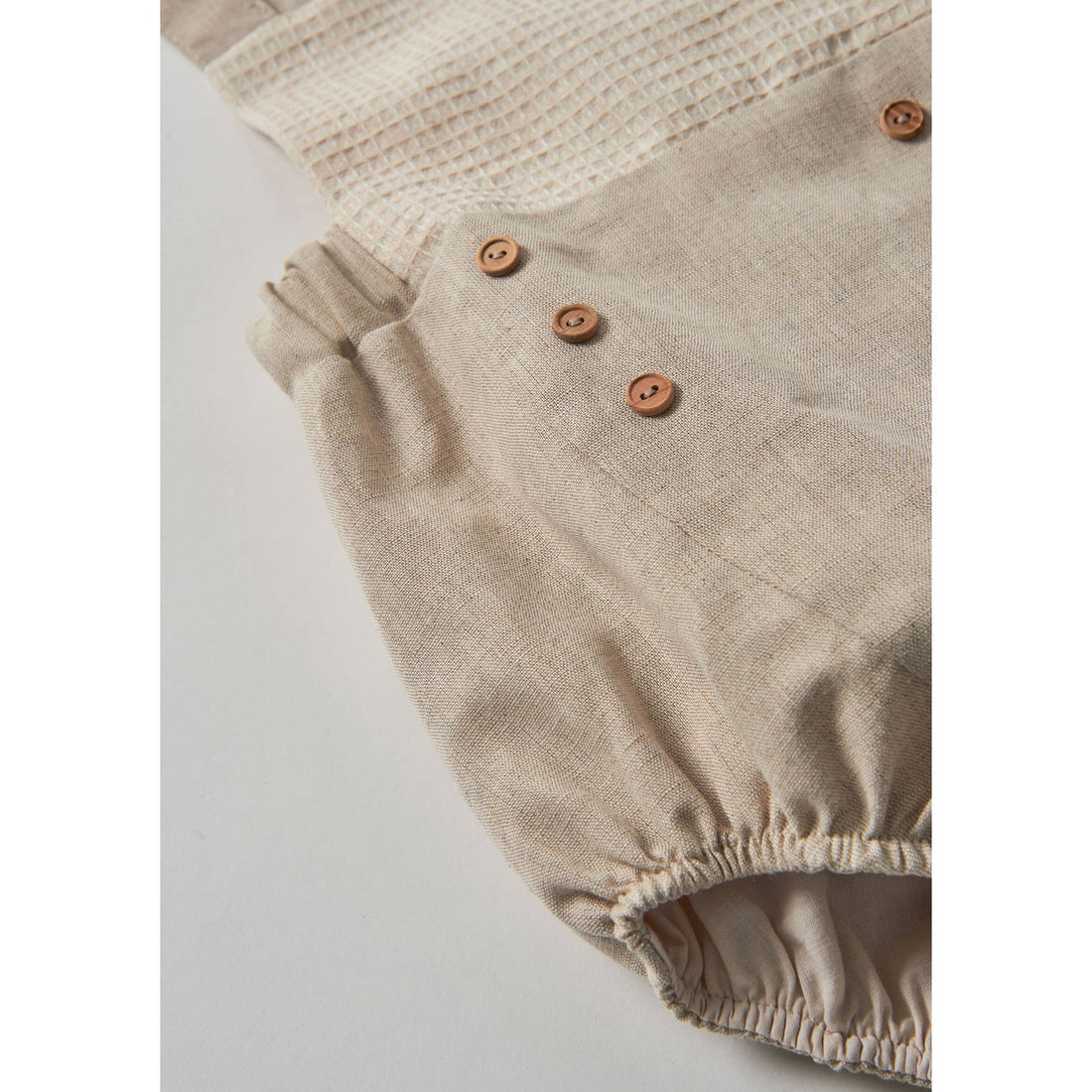 Popelin Sand Linen Dungarees