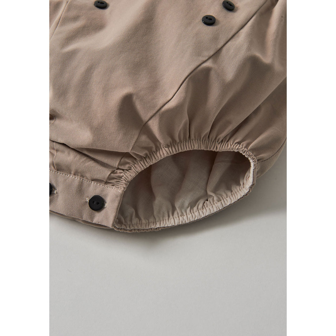 Popelin Taupe Linen Dungarees